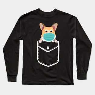 Corgi in Your Front Pocket T Shirt Dog Puppy Gifts Women Long Sleeve T-Shirt